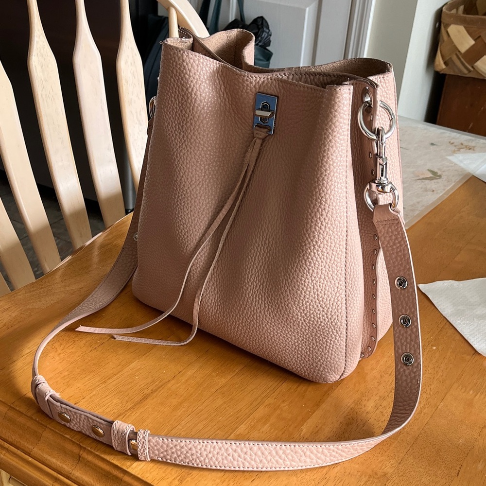 Rebecca Minkoff Blush Leather Shoulder Bag